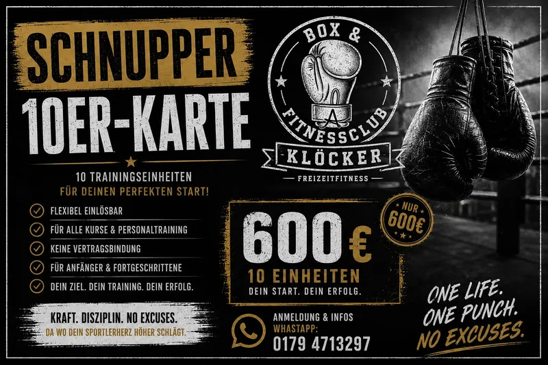 Schnupper 10er-Karte für 600 Euro